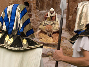 Joseph led them to a warehouse and sold them food