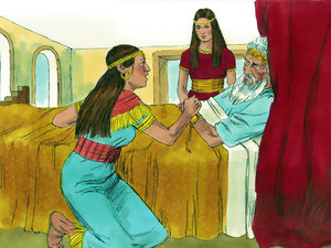 King David loved the Lord dearly and had been a great king over the nation of Israel
but he was getting very old and knew that he would not have long to live