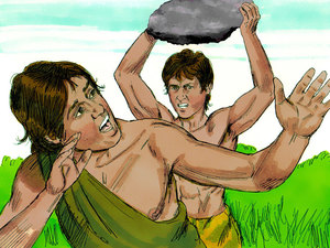 Cain slays Abel