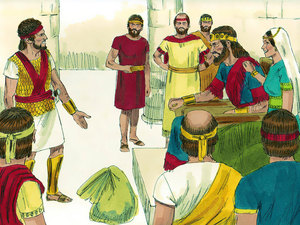 Jonathan was shocked the day his father called him and the servants
together and told them he wanted David killed