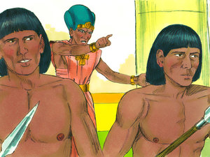Pharaoh commanded the soldiers to Go catch Moses and kill him