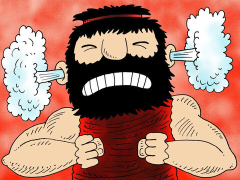 Samson angrily threatened the Philistines