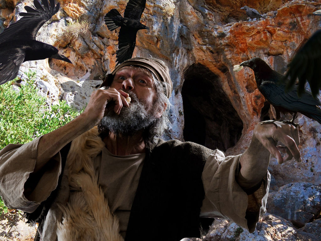 With the ravens coming twice a day bringing bread and meat Elijah had all the provisions he needed