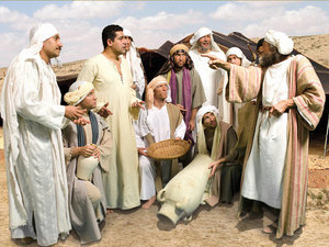 Meanwhile back in Canaan Josephs family had also run out of food because of the great
famine