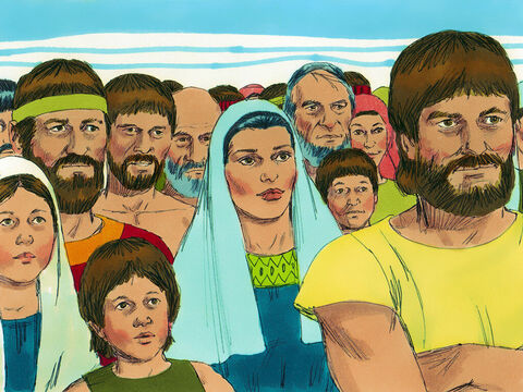 Finally the Israelites truly knew they had crossed over