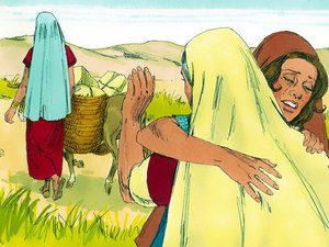 She kissed her mother-in-law
and left weeping
