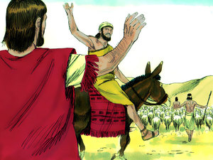 The King and his men went peacefully back to the city no longer afraid of Isaac