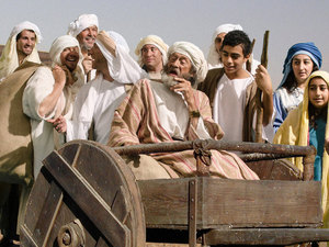 The brothers made an especially comfortable place in one of the wagons for their father
