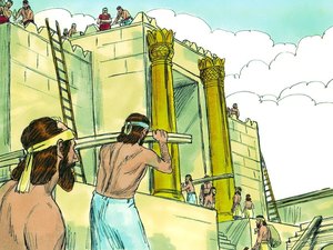 Jehoida hired many workmen to begin repairs