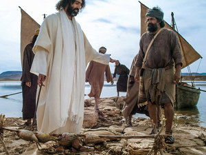 They saw that Jesus had already built a fire and was cooking fish for them