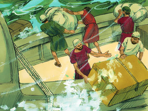 They began throwing any unnecessary items overboard into the sea