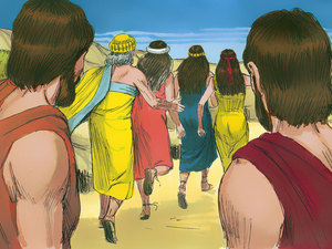  Lot and his family ran toward Zoar and the angel men left them