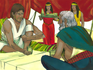 Moses was invited to stay with them