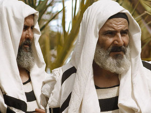 Some of the Pharisees
told Jesus to tell the people to stop shouting and to stop calling Him the King