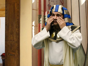 Joseph composed himself washed his face and prepared to eat with his brothers
