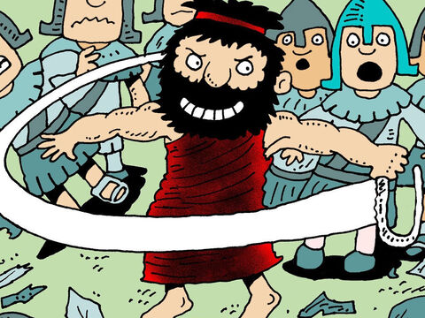 Samson used jawbone of a dead donkey to kill a thousand Philistines