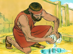When Gideon got up early the next morning and squeezed the dew out of the fleece he was able to wring out enough water to fill a whole bowl right up to the brim