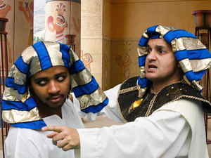 Joseph told the servant to go after them and speak harshly to them to see why they rewarded his goodness with evil