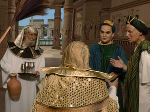 The butler was given his job back and was allowed to serve at the
feast that very day