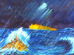 It was not long before the ark started floating