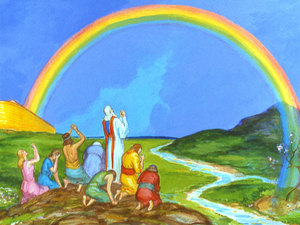 Rainbow in the sky