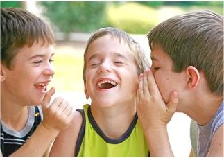 boys laughing