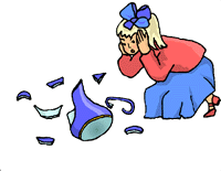 Broken dish