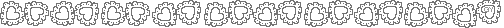 white hearts line