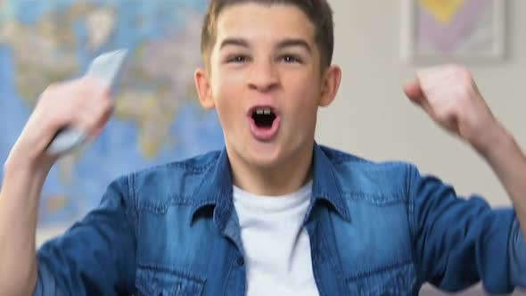 excited fan