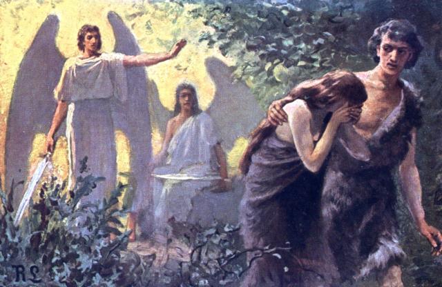 Adam and Eve expelled from the Garden of Eden