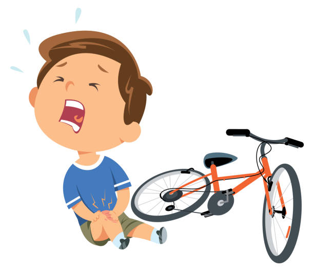 falling off a bike