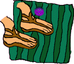 feet on a doormat