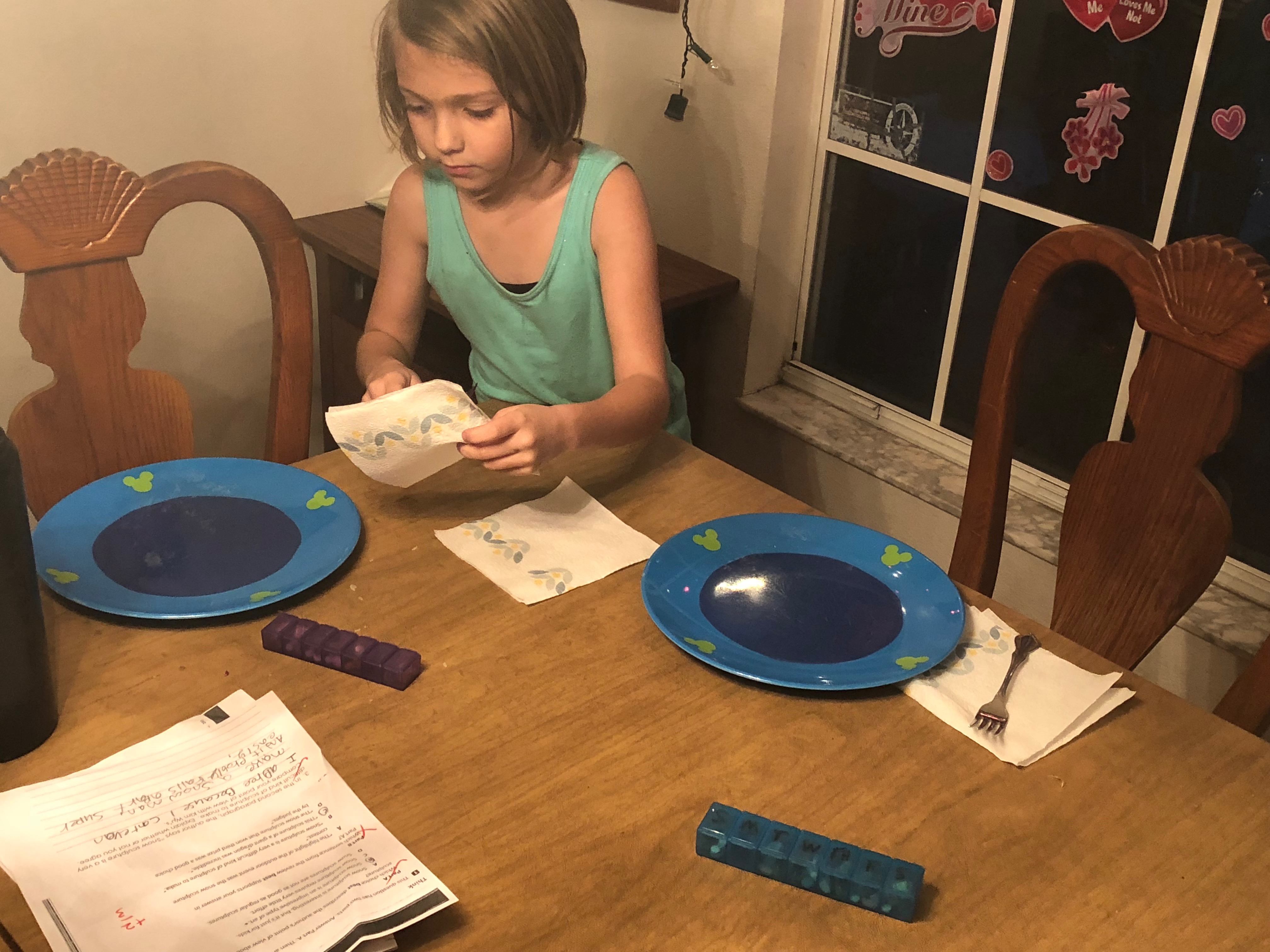 setting table