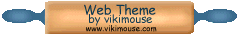 Vicki Mouse logo on a rolling pin