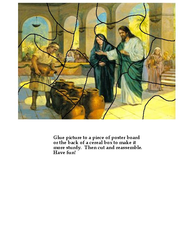 Jesus Turns Water into Wine - Jigsaw Puzzle