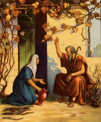 Elijah Asks a Widow for Food Story Card