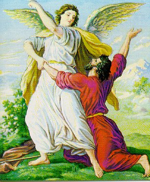 Jacob Wrestled With An Angel Story Card