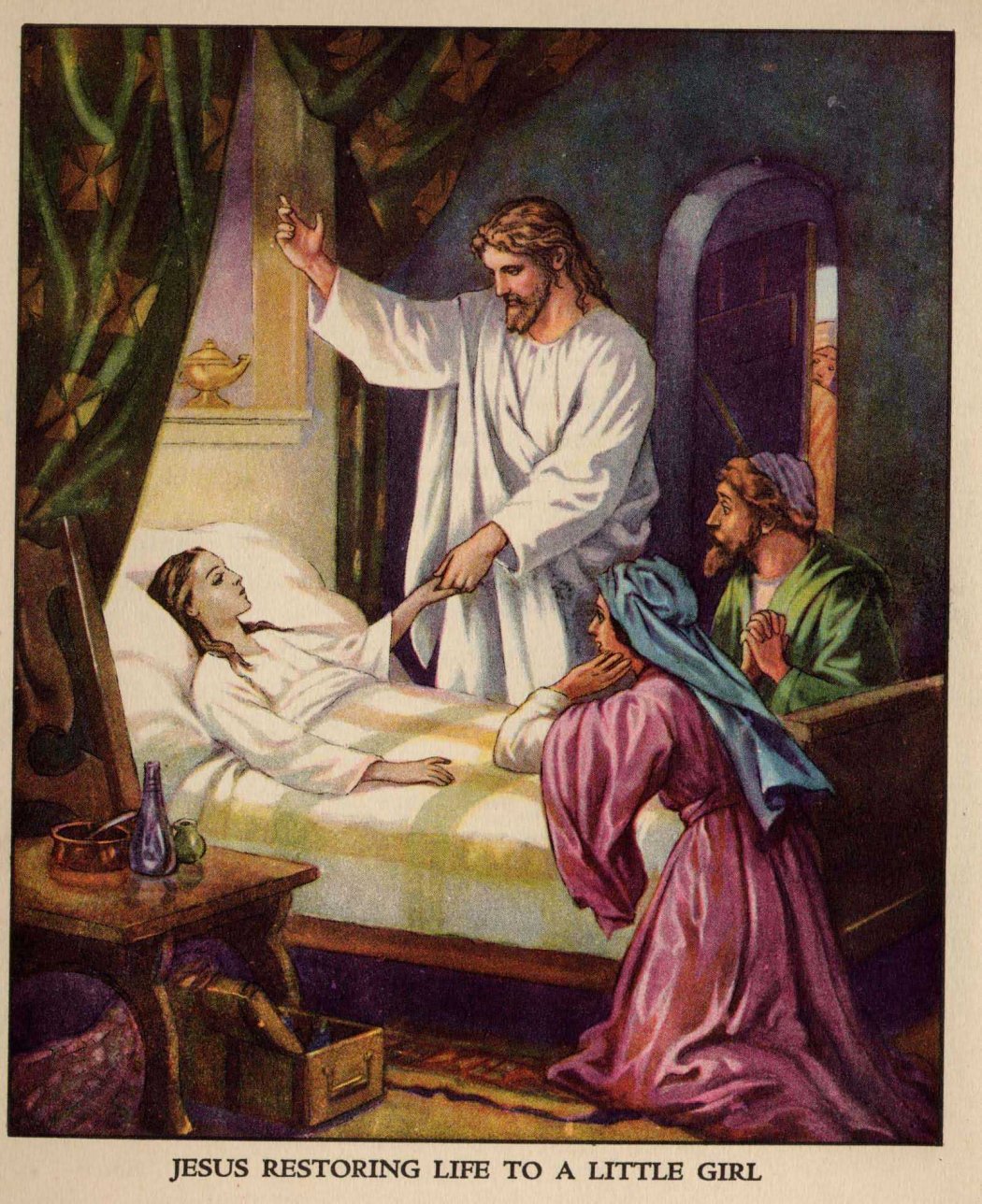 Jesus Restore Life To A Little Girl Story Card